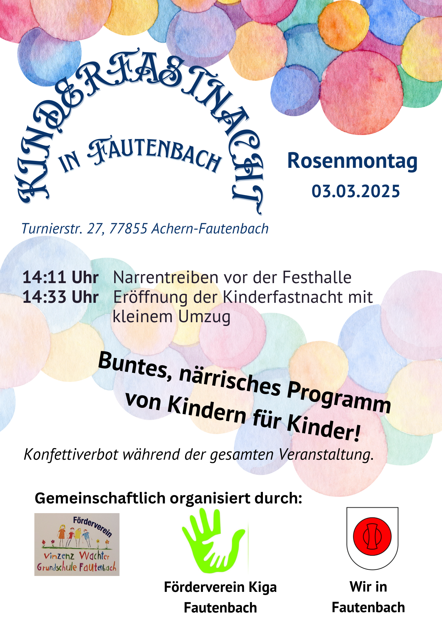 Kinderfastnacht in Fautenbach